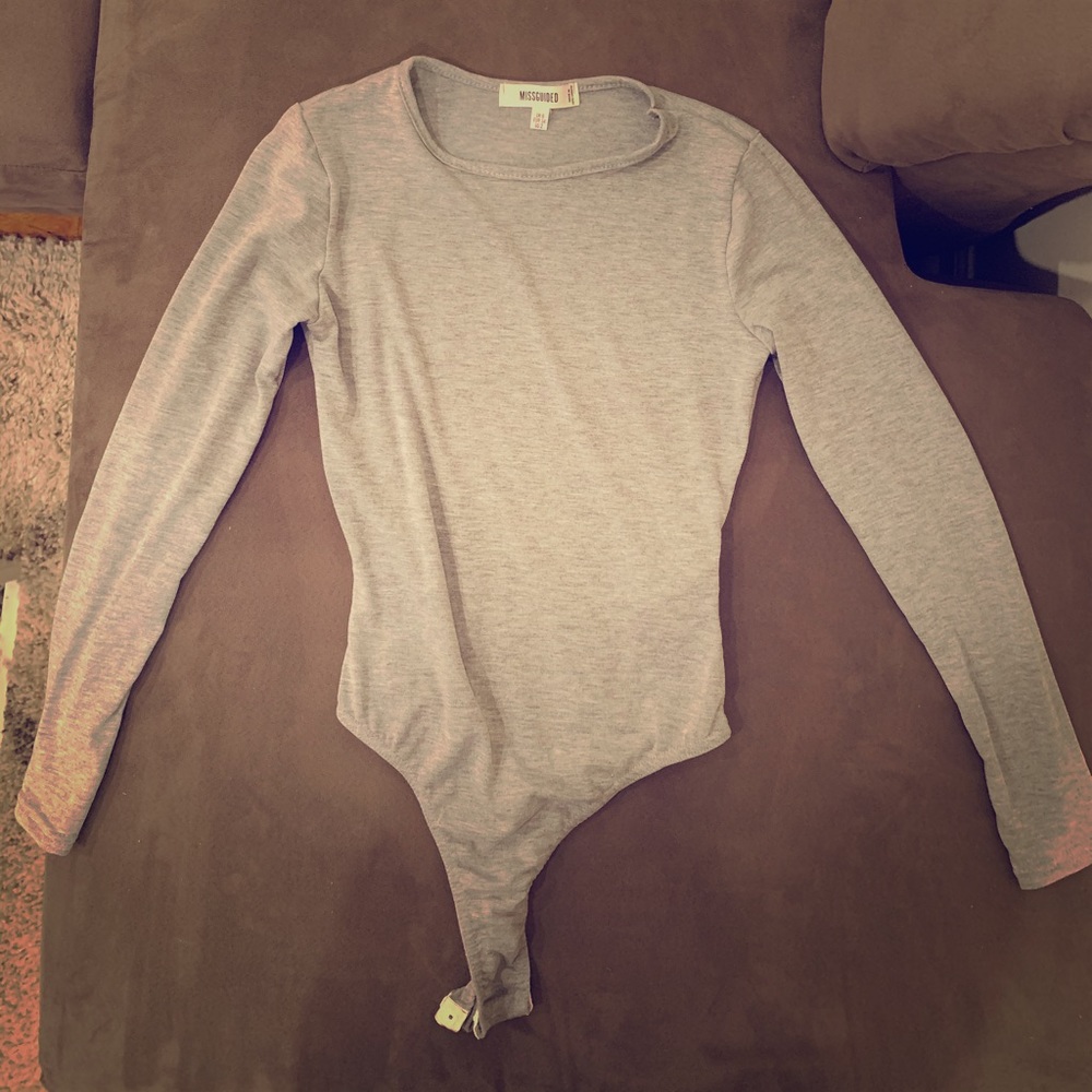 ❗️LAST CALL❗️UNWORN Grey Misguided Bodysuit